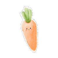 Sofiacyym orange carrot wortel cute carrot Sticker