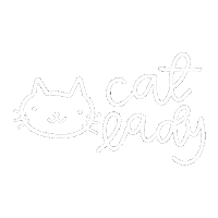 Happy White Cat Sticker