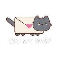 Cat Running Sticker