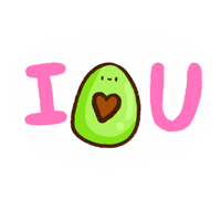 I Love You Heart Sticker by Vania Bachur