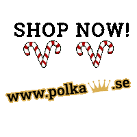 Polkaprinsen white red crown candy Sticker