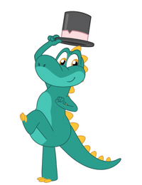 Top Hat Dance Sticker by Mundo Bita