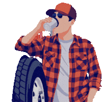 Coffee Time Energy Sticker