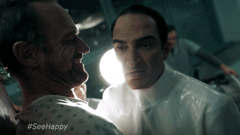 christopher meloni laughing GIF by SYFY