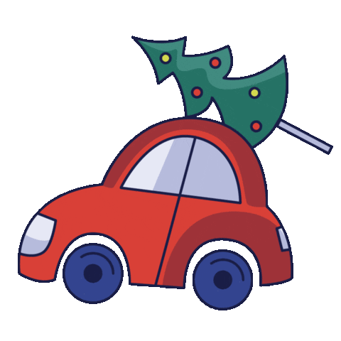 Driving New Year Sticker