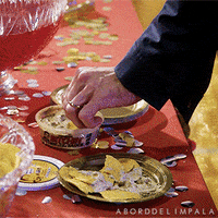 aborddelimpala eating jared padalecki walker nachos GIF
