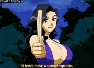 animation chopsticks GIF by Cheezburger