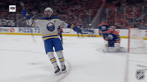 Happy Buffalo Sabres GIF by NHL