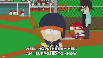eric cartman baseball GIF by South Park 