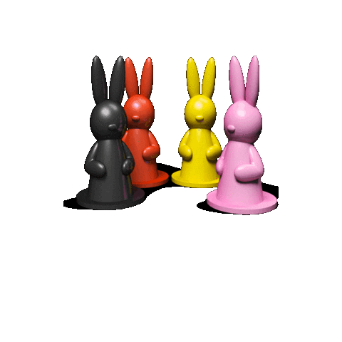 IELLO giphygifmaker bunny bk boardgame Sticker