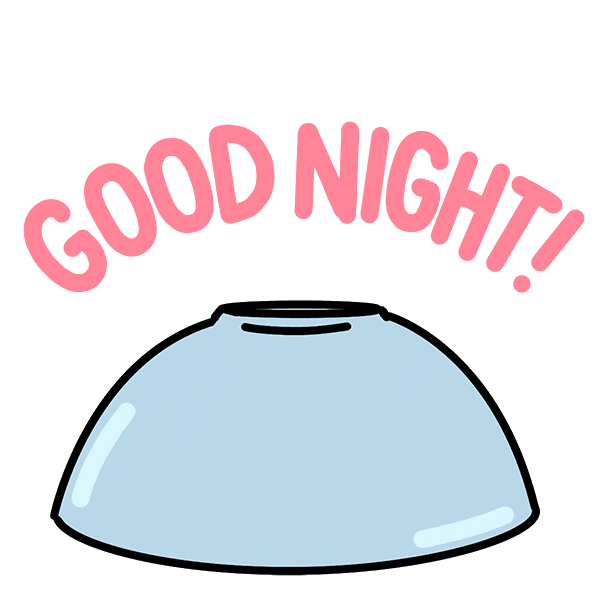 Tired Good Night Sticker by Holler Studios