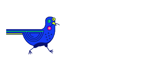 Blue Bird Sticker by Colony Digital