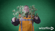 Wizzflix_ dance party dancing green GIF