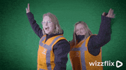 Wizzflix_ dance party dancing green GIF