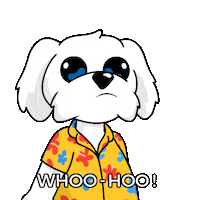 Happy Lets Go Sticker by BoDoggos