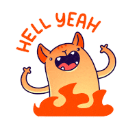 Hell Yeah Sticker