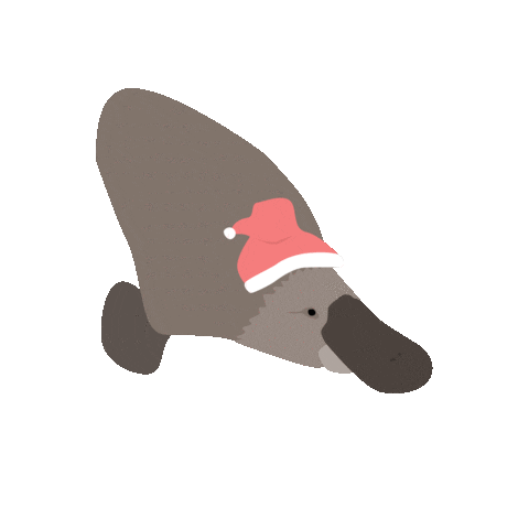issvrt_ christmas australia aussie platypus Sticker