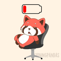 Tired Red Panda GIF