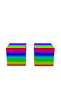 Rainbow 3D GIF by badblueprints