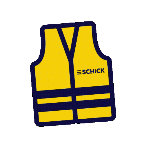 Warnweste Sticker by Wir bauen