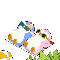 I Love You Summer Sticker by Pudgy Penguins