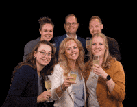 DeKoningWonen cheers champagne makelaardij dekoningmakelaars GIF