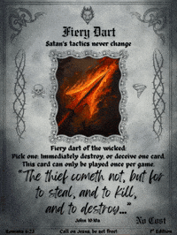 Flaming Card Game GIF