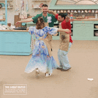 Happy Celebration GIF by The Great British Bake Off