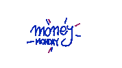 BlueMonkeyStudio blue monkey money monday blue monkey studio Sticker