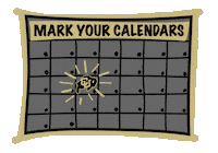 Save The Date Calendar Sticker by CUBoulder