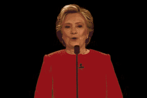 Excited Hillary Clinton GIF by Mashable