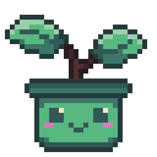 Pixel Art Plant Sticker by Strawburry17