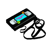 sourmilkshopfresno vhs spooky fresno sour milk Sticker