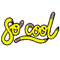 So Cool Pencil Sticker
