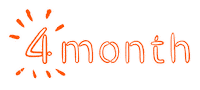 4 Months Sticker by ASF brush