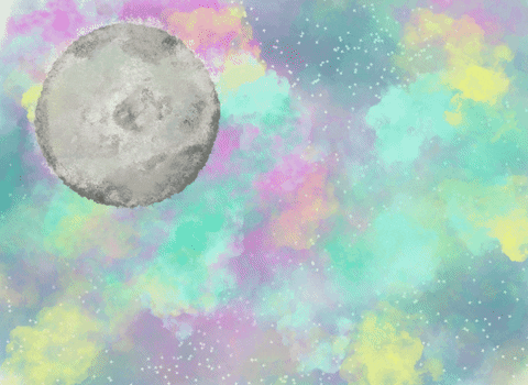 deannafiedler stars moon flirt flirting GIF