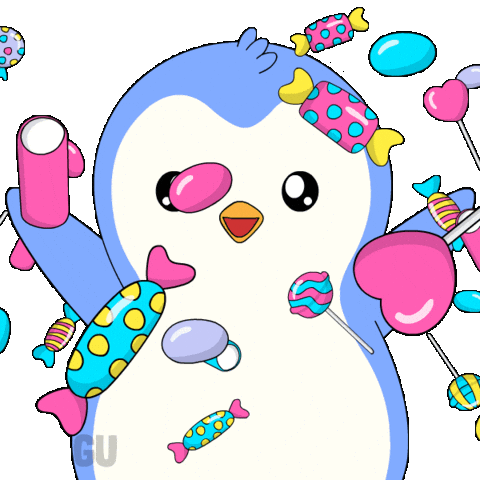 Sweet Tooth Spinning Sticker by Pudgy Penguins