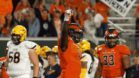 Rams Football Csurams GIF by Colorado State Rams