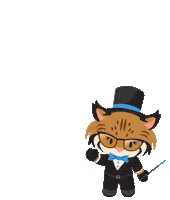 Top Hat Cat Sticker by AppExchange