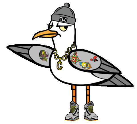Tattoos Seagull Sticker