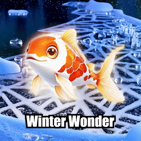 Koi Fish Winter GIF by TheConfishius