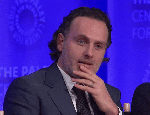 thinking hard the walking dead GIF by The Paley Center for Media