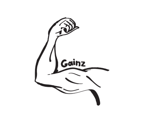 CampusProtein giphyupload flex muscle arm Sticker