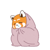 Sad Red Panda Sticker by PlayDappTown