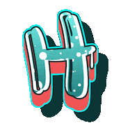 Happy Street Art Sticker by The3Flamingos