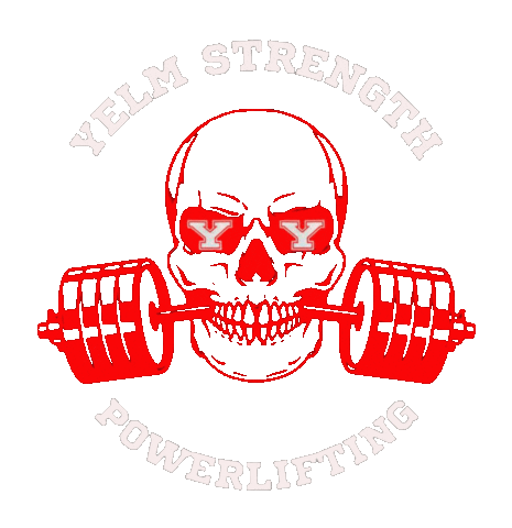 Skull Powerlifting Sticker by AMW the studio