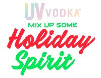 christmas spirit Sticker by UV Vodka