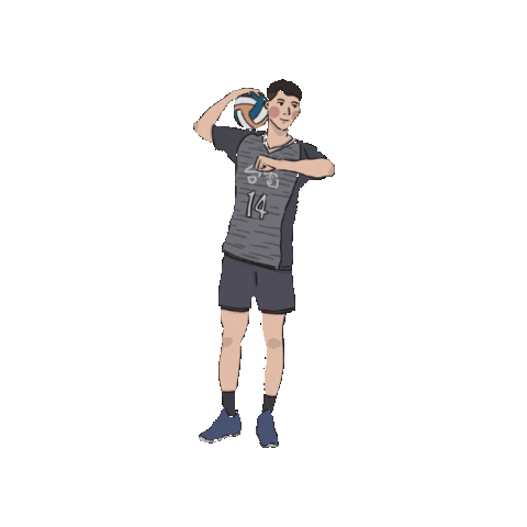 chengchengzz giphygifmaker 排球 台電 台電男排 Sticker