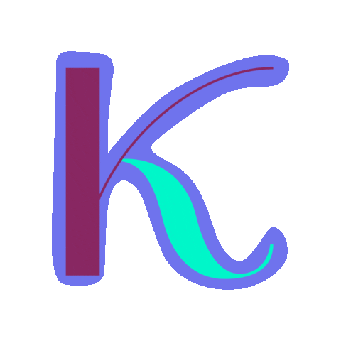 SignoritaChocolita red typography wiggle k Sticker