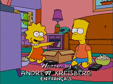 excited bart simpson GIF